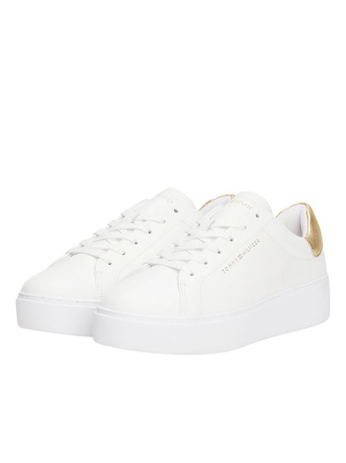 Sneaker donna bianche in pelle Tommy Hilfiger | FW0FW087560HT